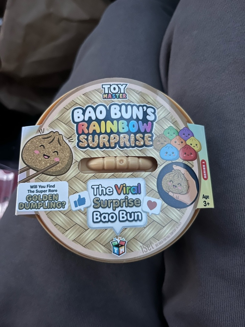 In box taped TikTok viral bao bun rainbow surprise dumpling squishy